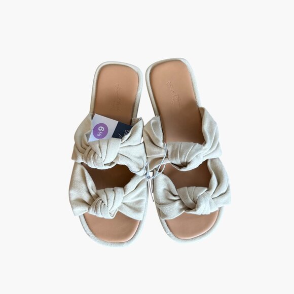 NEW Universal Thread Chi Slide Sandals - Light Beige - Size 6.5 - Picture 3 of 5
